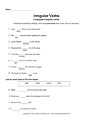 Irregular Verbs 