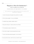 Run-On Sentences 2